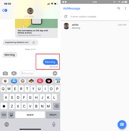 how to use imessage on android phone