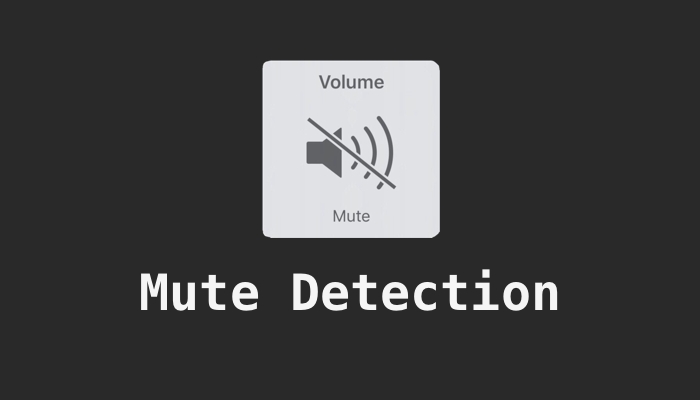 How to check whether a mobile device is muted or not on iPhone/iPad